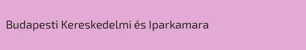 Budapesti Kereskedelmi és Iparkamara